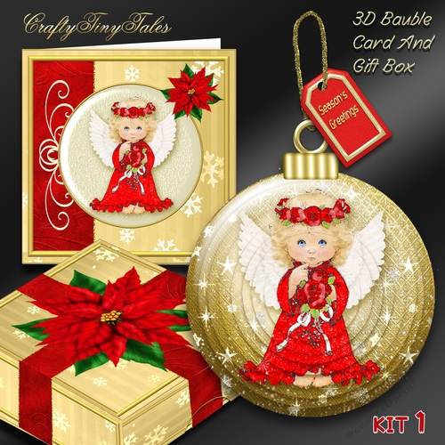 3D Bauble Card And Gift Box Mini Kit 1