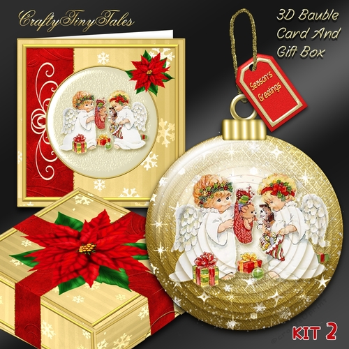 3D Bauble Card And Gift Box Mini Kit 2