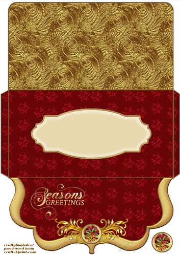 Red Gold Christmas Voucher 2