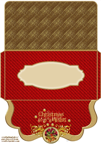 Red Gold Christmas Voucher 3