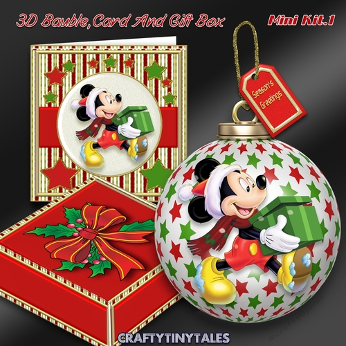 3D Bauble Card And Gift Box 