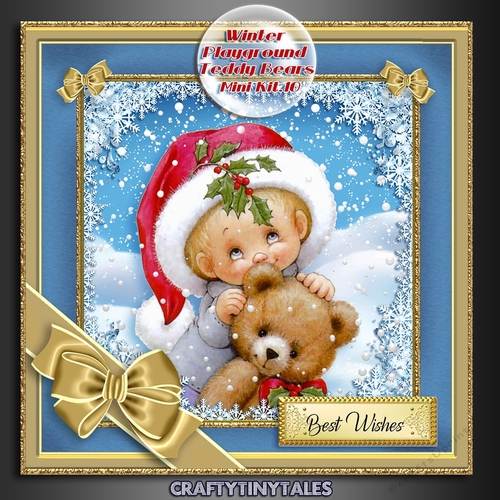 Winter Playground Teddy Bears Mini Kit 10
