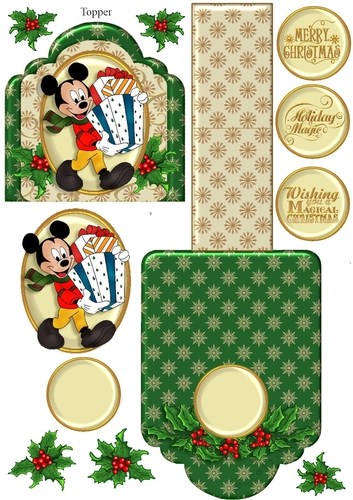 Friends of Mickey Christmas Mini Easel 2