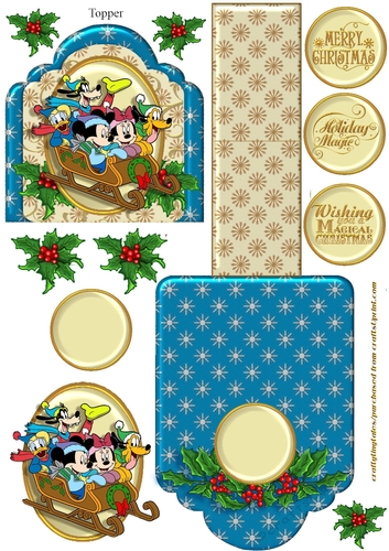 Friends of Mickey Christmas Mini Easel 4