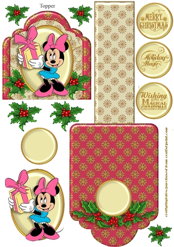 Friends of Mickey Christmas Mini Easel 6