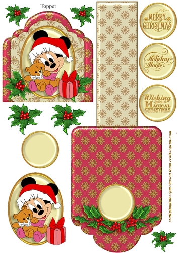 Friends of Mickey Christmas Mini Easel 7