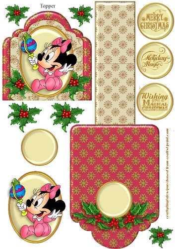 Friends of Mickey Christmas Mini Easel 8