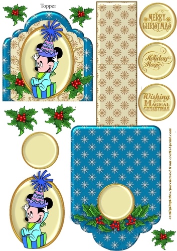 Friends of Mickey Christmas Mini Easel 11