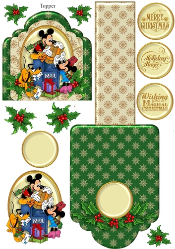 Friends of Mickey Christmas Mini Easel 12