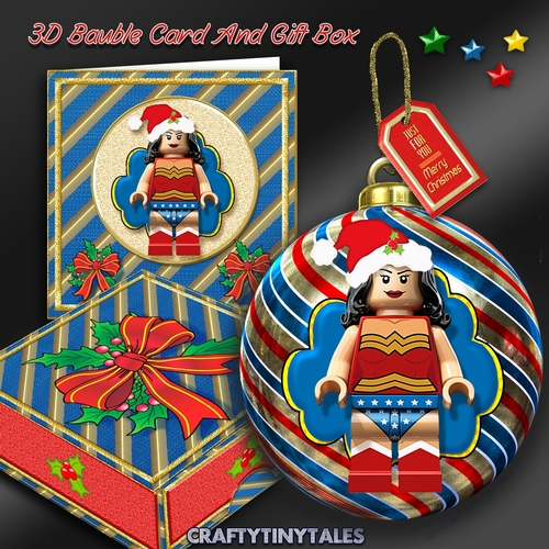 3D Bauble Card And Gift Box Christmas Lego 5