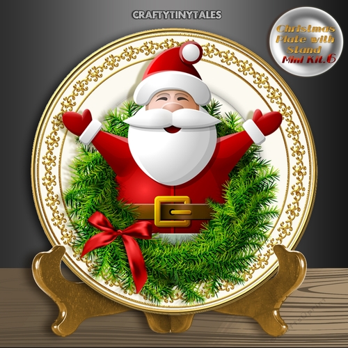 Christmas Plate with Stand Mini Kit.6