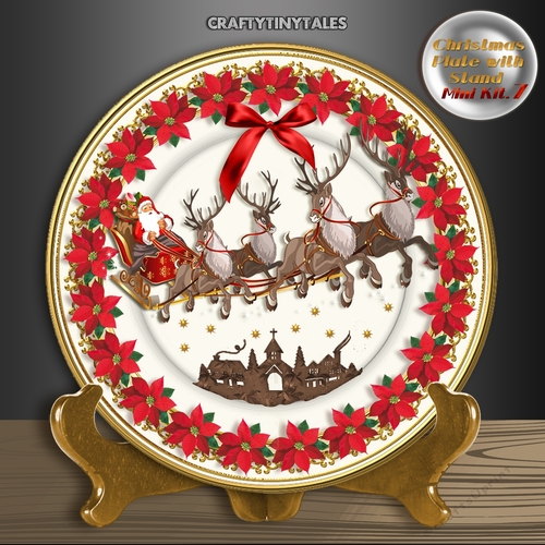 Christmas Plate with Stand Mini Kit.7