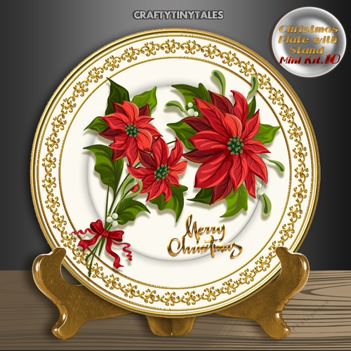 Christmas Plate with Stand Mini Kit.10