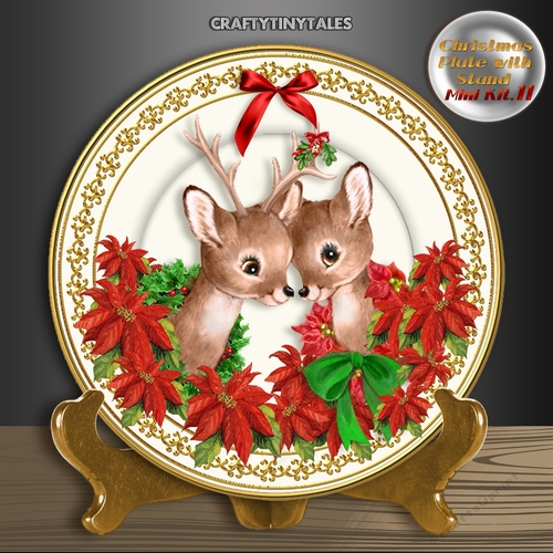 Christmas Plate with Stand Mini Kit.11