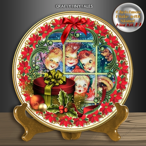 Christmas Plate with Stand Mini Kit 19