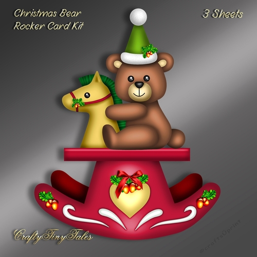 Christmas Bear Rocker Card Mini Kit.2