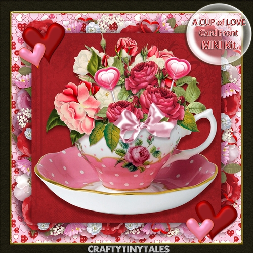 A Cup of Love Card Front Mini Kit.2