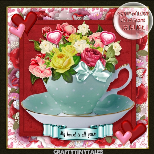 A Cup of Love Card Front Mini Kit.5
