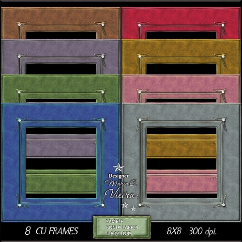Eight Suede 8x8 Frames CU.kit.3