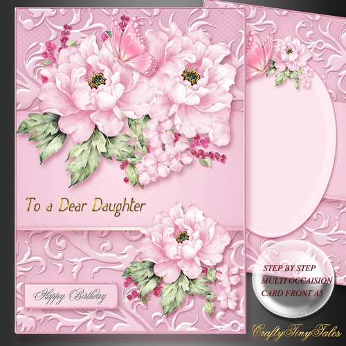 Pretty and Pink 6x8 Floral Card Front Mini Kit.5