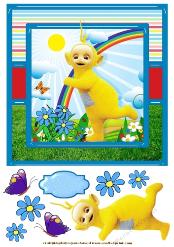 Teletubbies Everyday Fun 7x7 Card Front 1