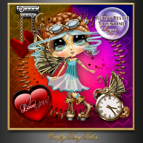 Retro Beastie Valentine Kit.3