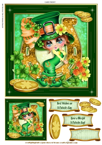 St.Patricks My Besties Quick Card 1