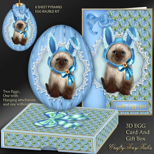 3D Easter Egg Hunt Bauble Card And Gift Box 4