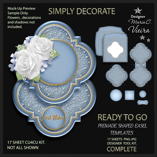 Ready To Go Premade Shaped Easel Templates 12