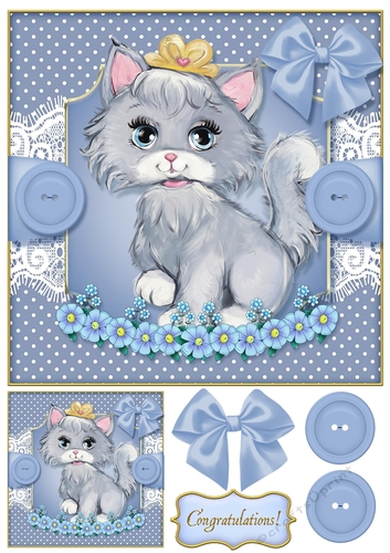 Baby Pets 8x8 Card Front 1