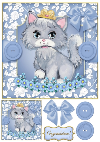 Baby Pets 8x8 Card Front 2