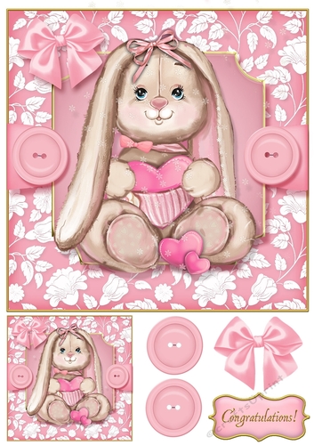 Baby Pets 8x8 Card Front 4