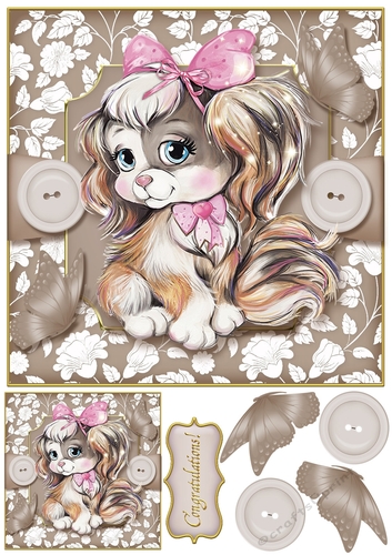 Baby Pets 8x8 Card Front 5