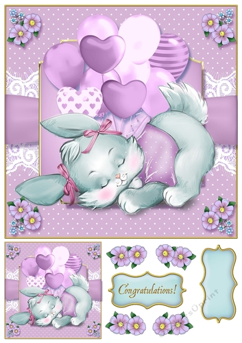 Baby Pets 8x8 Card Front 10