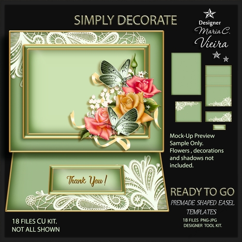 Ready To Go Premade Lace Easel Templates 3
