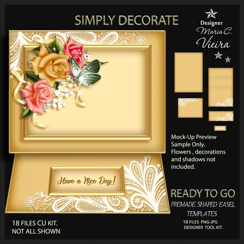 Ready To Go Premade Lace Easel Templates 4