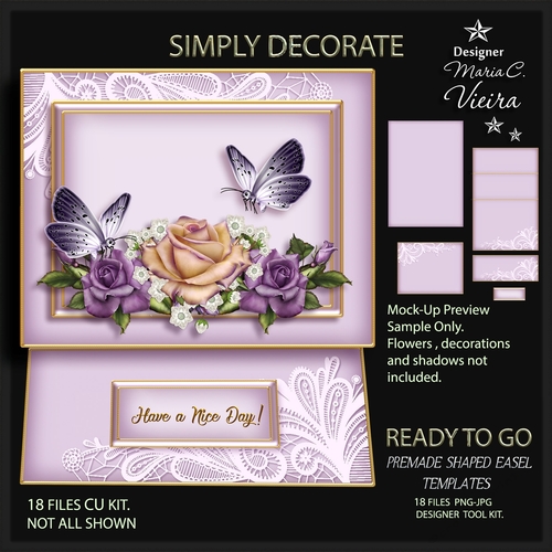 Ready To Go Premade Lace Easel Templates 5