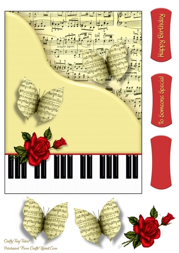 A5 Piano Card Front 6