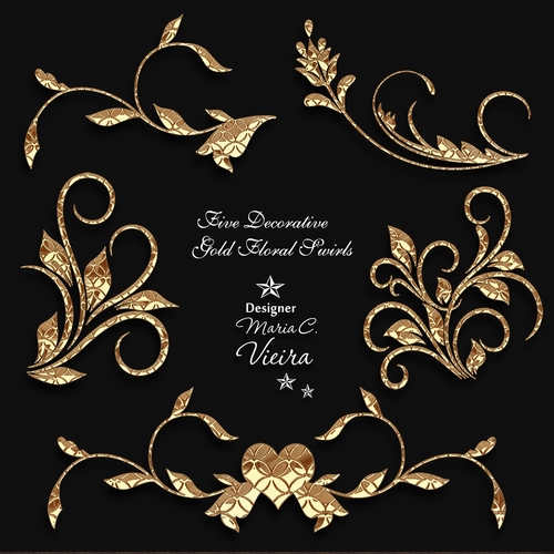 Decorative Floral Swirls