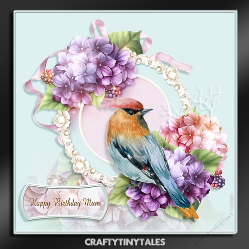 Pretty In Pastel Birds and Floral-2