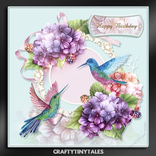 Pretty In Pastel Birds and Floral-3
