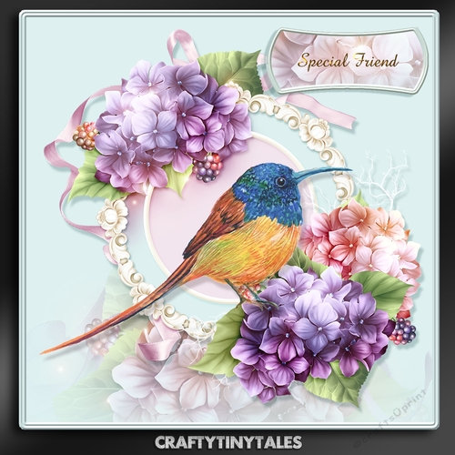 Pretty In Pastel Birds and Floral 7