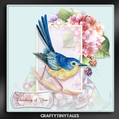 Pretty In Pastel Birds and Floral 12