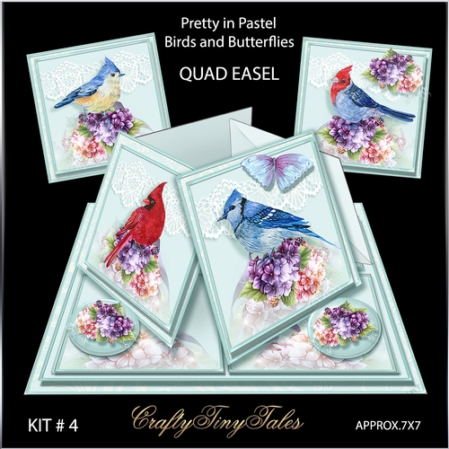 Birds and Butterflies Quad Easel Kit.4