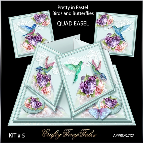 Birds and Butterflies Quad Easel Kit.5