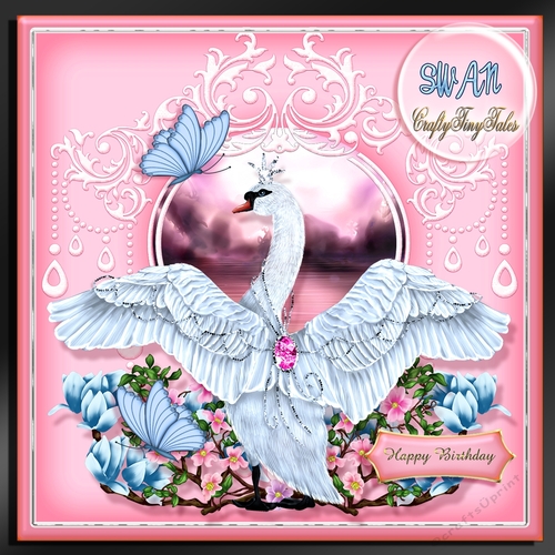 Swan Lake Card Front Kit-1