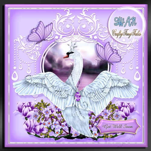 Swan Lake Card Front Kit-2