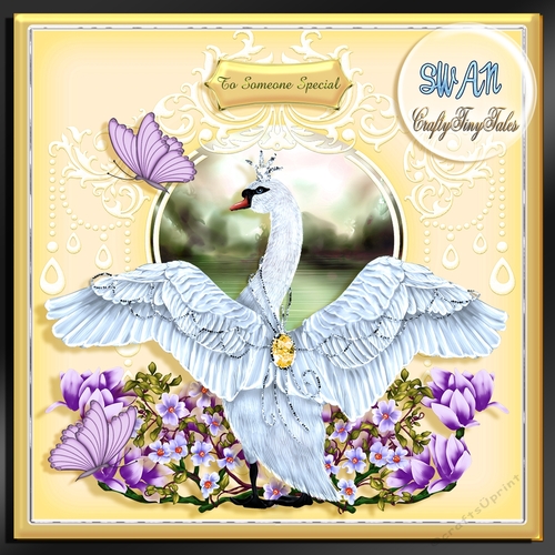 Swan Lake Card Front Kit-3