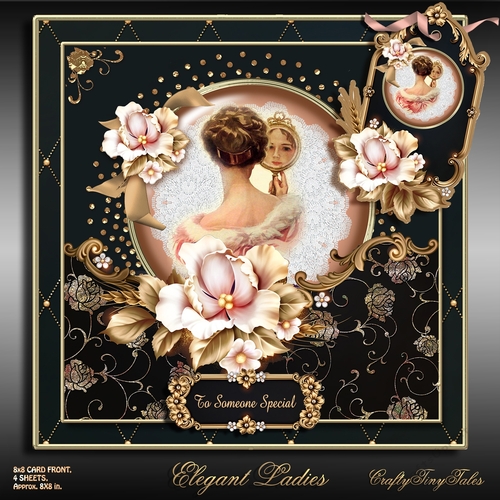 Elegant Ladies Card Front Mini Kit-1