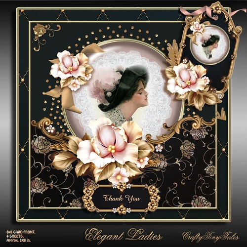 Elegant Ladies Card Front Mini Kit-2